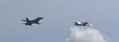 F-16 + Spitfire