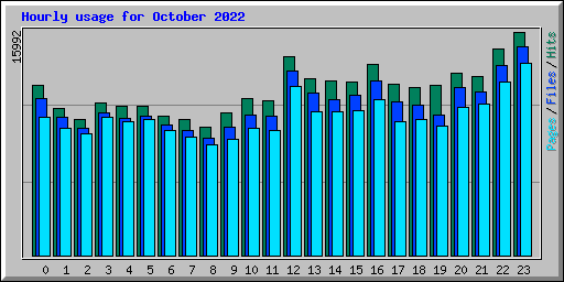Hourly usage for October 2022