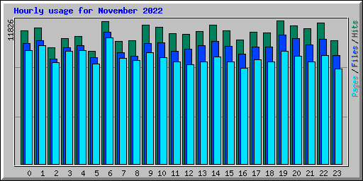 Hourly usage for November 2022