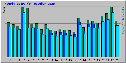 Hourly usage for October 2025