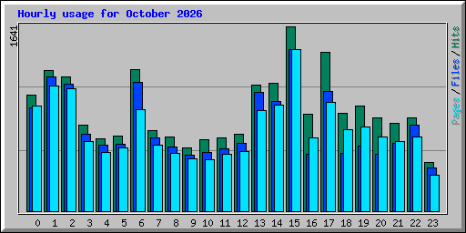 Hourly usage for October 2026